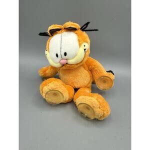 Garfield Plush w Suction Cup Feet Vintage Dakin 1978 Stuffed Cat Toy